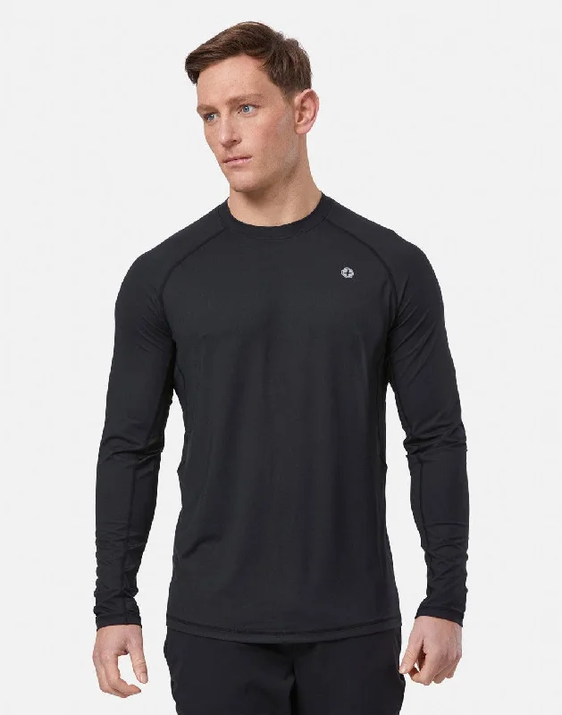 Men's printed Hawaiian t - shirts for tropical vacationsRelentless Long Sleeve Tee in Black