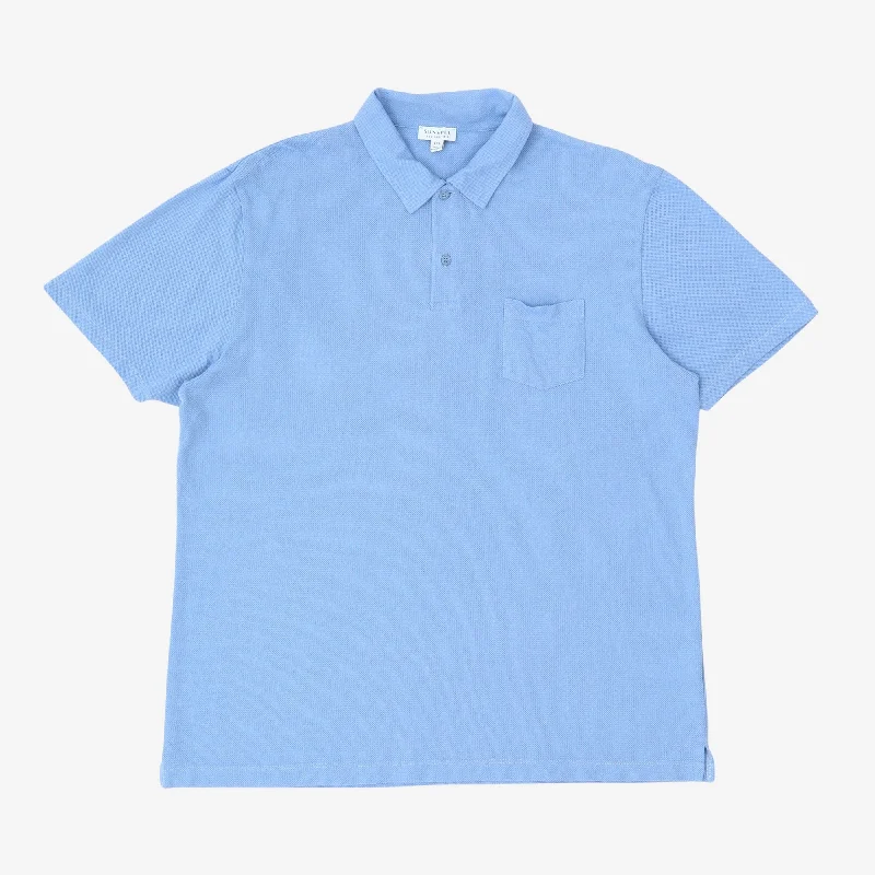 Men's button - down spread collar polo shirts for business casualRiviera Polo Shirt