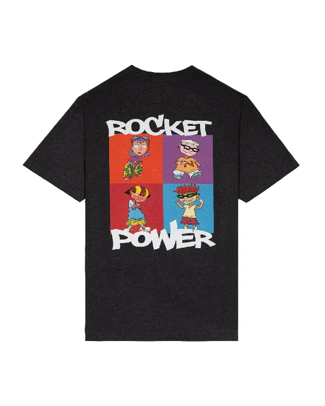 Men's polo t - shirts with a contrast collar for a preppy lookRocket Power X Jack's "Squares" S/S Tee