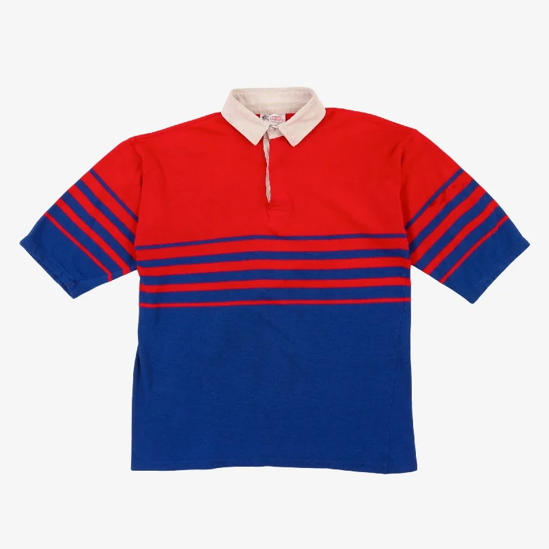 Men's long sleeve classic fit polo shirts with embroidered logosRugby Jersey