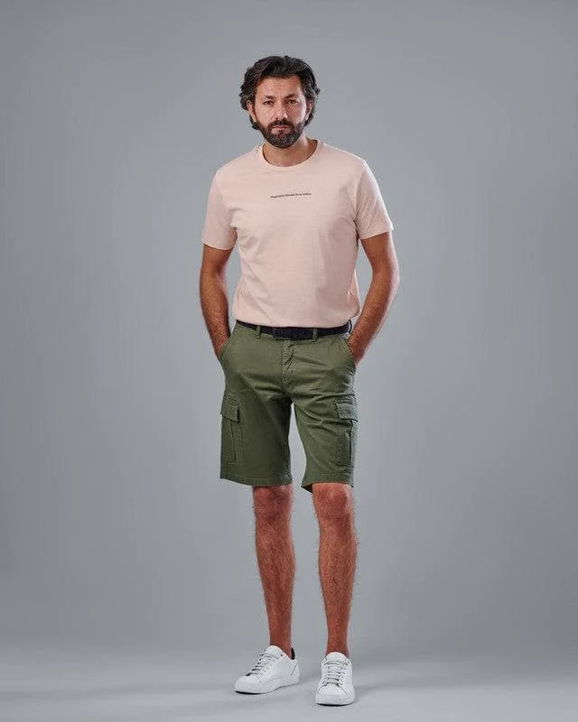 Men's thermal t - shirts with a high - neck design for cold weatherRubber-Printed Round Neck T-Shirt - ROSE Men's thermal t - shirts with a high - neck design for cold weatherRubber-Printed Round Neck T-Shirt - ROSE