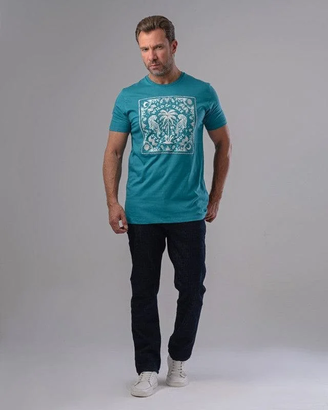 Men's antimicrobial t - shirts for odor - free freshness during travelEMBROIDERED ROUND NECK T-SHIRT - GINZARY Men's antimicrobial t - shirts for odor - free freshness during travelEMBROIDERED ROUND NECK T-SHIRT - GINZARY