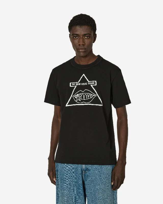Men's UV - protection t - shirts for outdoor activities in the sunGonz The Good Vibes Tribe T-Shirt Black