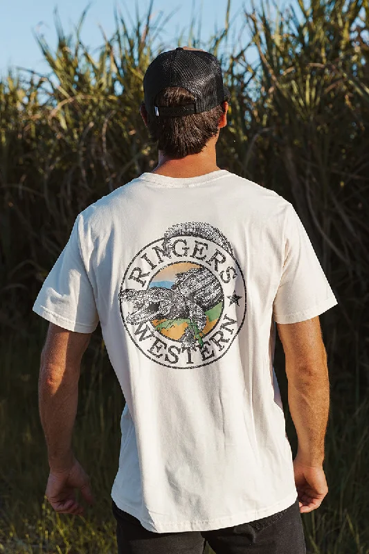 Men's UV - protection t - shirts for outdoor activities in the sunSalty Mens Loose Fit T-Shirt - Off White
