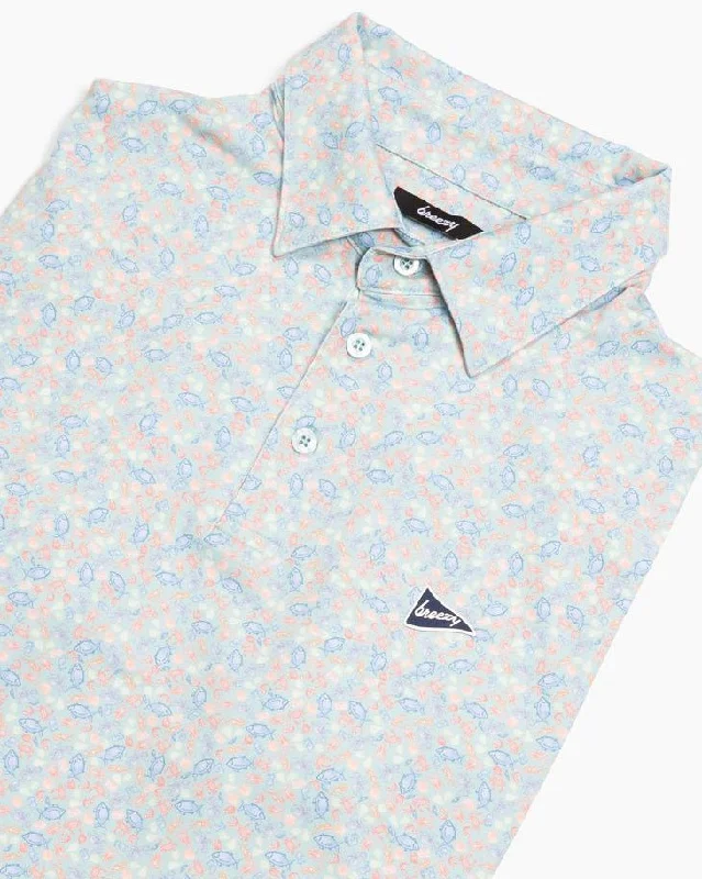 Men's luxury cashmere blend polo shirts in solid colorsThe Seafood Polo