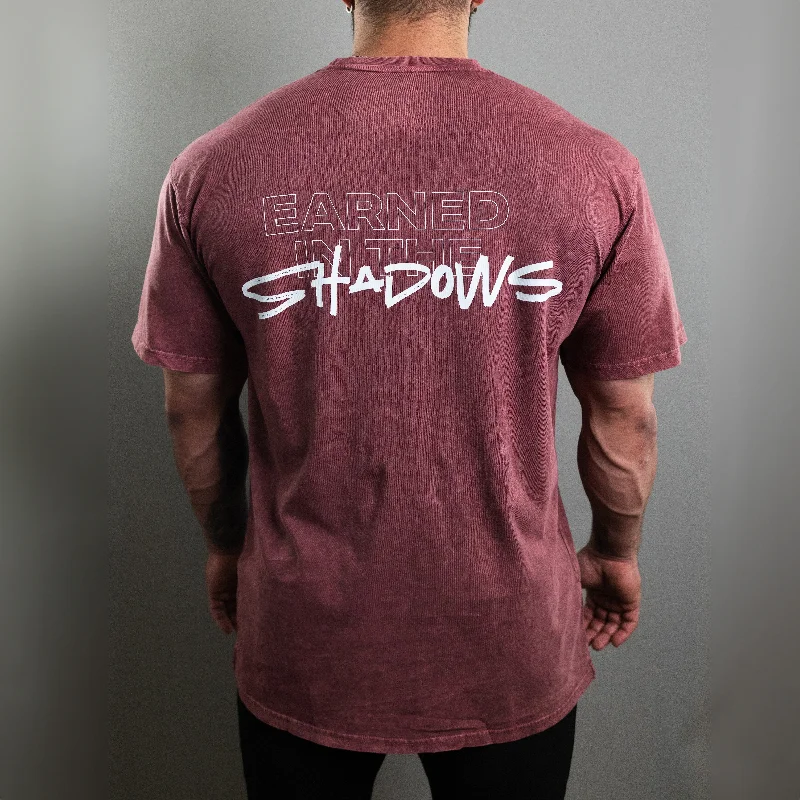 seamless men's tank topsShadows Tee (Wine)