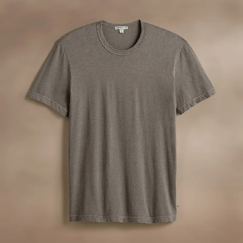 Men's thermal t - shirts with a high - neck design for cold weatherShort Sleeve Crew Neck - Coyote Pigment