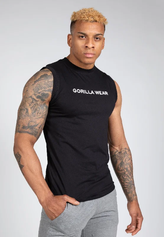 compression tank tops for menSorrento Sleeveless T-Shirt - Black