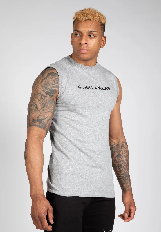 men's tank tops for layeringSorrento Sleeveless T-Shirt - Gray