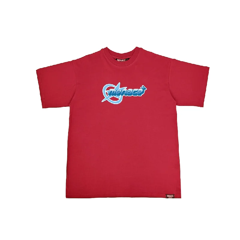 Men's mock - neck t - shirts with a modern and sleek styleSpace Racer T-shirt (Red)