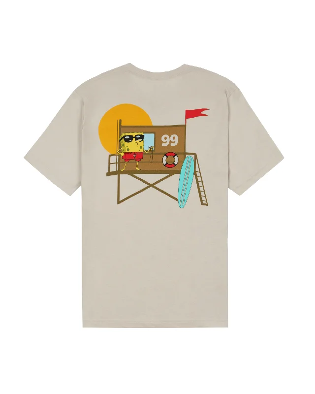 Men's button - front t - shirts with a unique artistic printSpongeBob SquarePants x Jack's  "Tower 57" S/S Tee