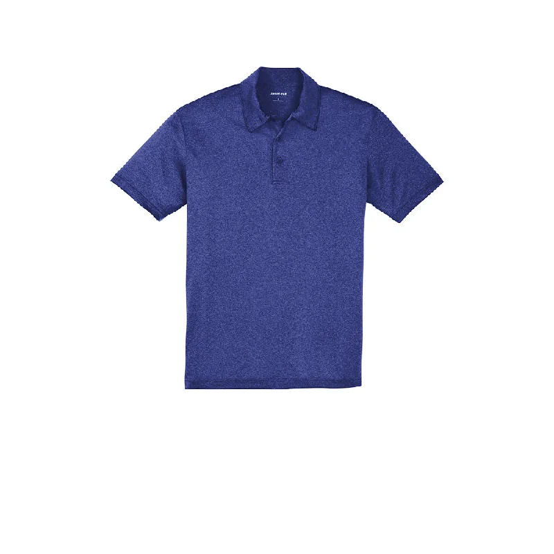 Men's high - collar polo shirts with a modern twist#Sport-Tek Heather Contender Polo Men's high - collar polo shirts with a modern twist#Sport-Tek Heather Contender Polo