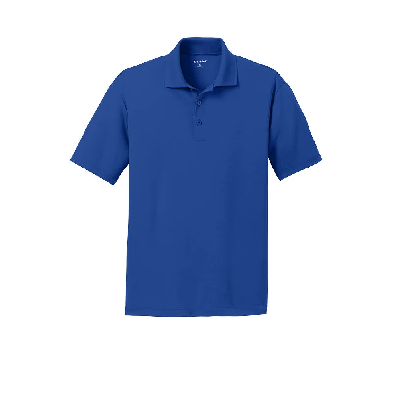Men's stretchable athletic polo shirts for fitness workoutsSport-Tek RacerMesh Polo