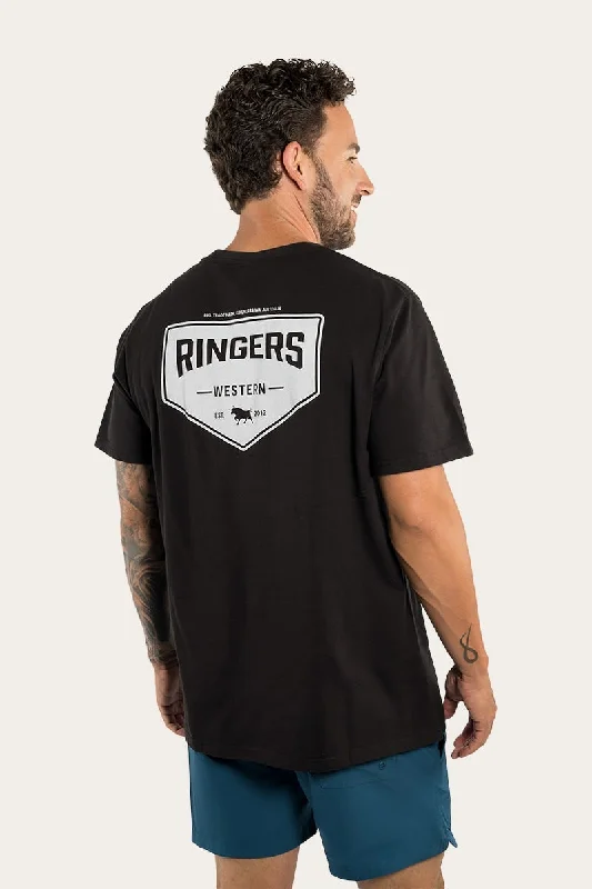 Men's plus - size pocket t - shirts with a classic lookSquadron Mens Loose Fit T-Shirt - Black