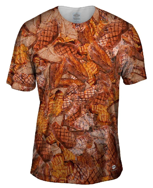 Men's v - neck muscle t - shirts for a body - building aestheticSteak Dinner Jumbo