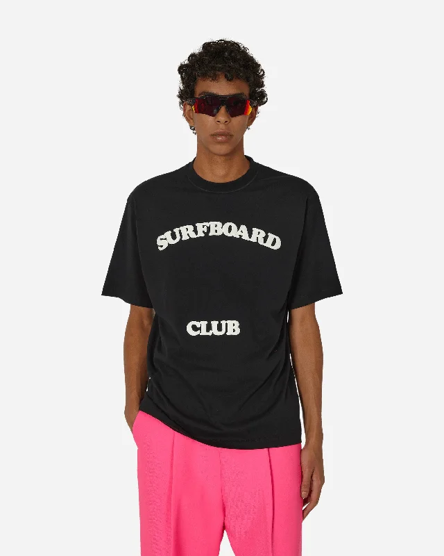 Men's button - front t - shirts with a unique artistic printPrinted T-Shirt Black
