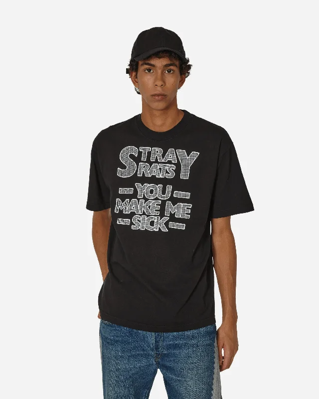 Men's mock - neck t - shirts with a modern and sleek styleYou Make Me Sick T-Shirt Black