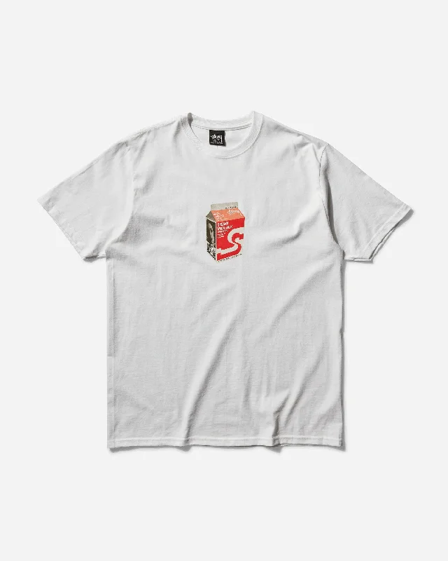 Men's UV - protection t - shirts for outdoor activities in the sunMilk T-Shirt White
