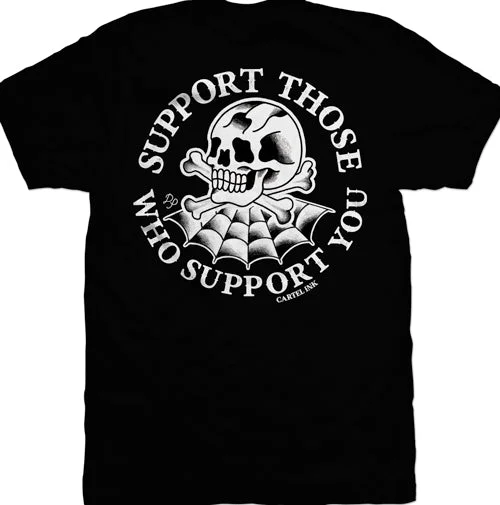 Men's thermal t - shirts with a high - neck design for cold weatherSupport Those Who Support You Mens T-Shirt