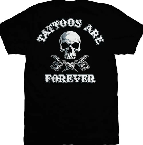 Men's v - neck muscle t - shirts for a body - building aestheticTattoos Are Forever Mens T-Shirt