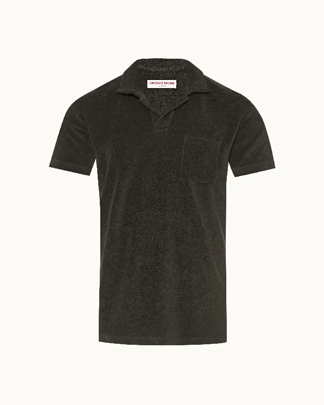 Men's formal - style silk blend polo shirts for special occasionsTerry Towelling