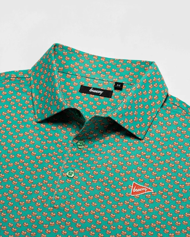 Men's antimicrobial polo shirts for odor - free daily wearThe Bobby Bagels Polo