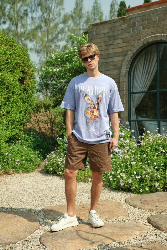 Men's smart - casual checkered t - shirts for semi - formal occasionsThe Playboy Bunny Oversized T-shirt