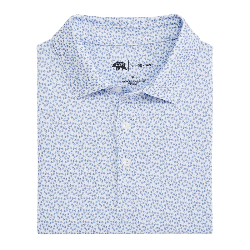 Men's button - down spread collar polo shirts for business casualThistle Printed Performance Polo - Daybreak Men's button - down spread collar polo shirts for business casualThistle Printed Performance Polo - Daybreak