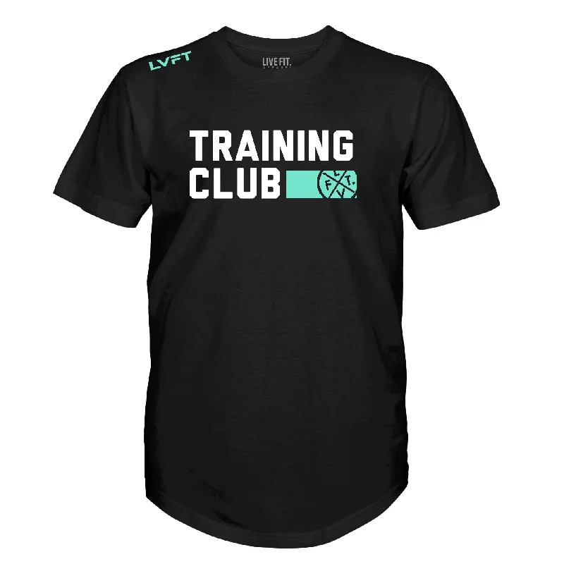 Men's eco - friendly recycled t - shirts for sustainable fashion choicesTraining Club Scallop Tee - Black / Mint Men's eco - friendly recycled t - shirts for sustainable fashion choicesTraining Club Scallop Tee - Black / Mint