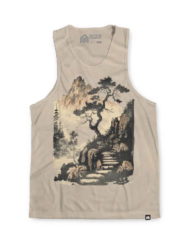 graphic print men's tank topsTranquil Ascent Tank
