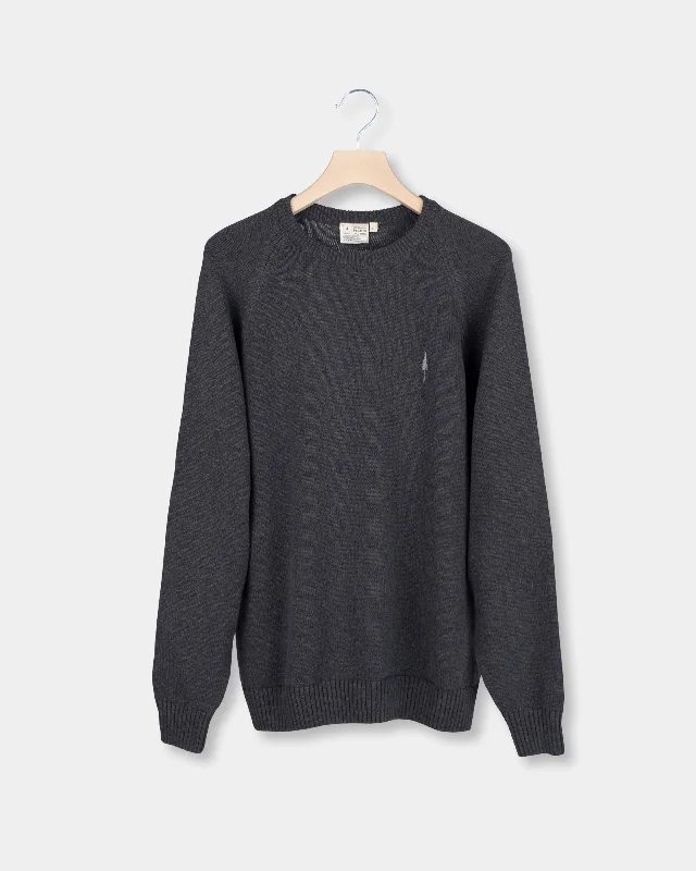 Men's Embroidered Pullover in Red with Floral Details for a Spring - Inspired StyleTreePullover Cosy Anthracite Mel Men's Embroidered Pullover in Red with Floral Details for a Spring - Inspired StyleTreePullover Cosy Anthracite Mel