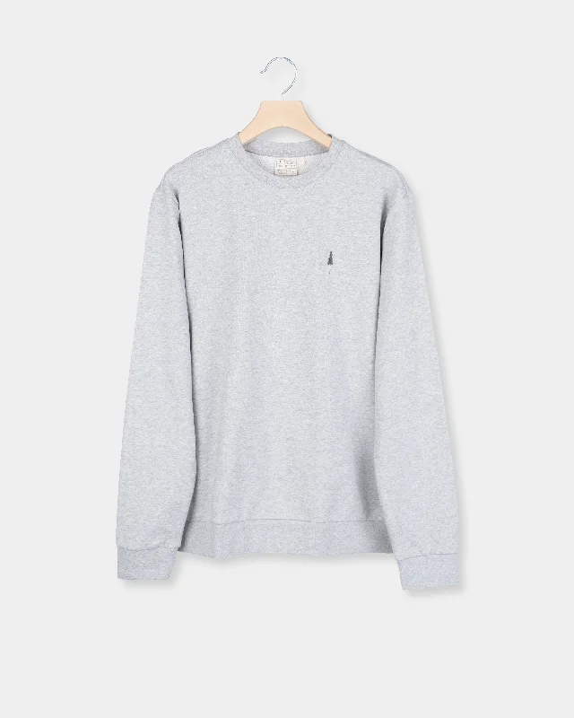 Plus Size Men's Long - Sleeve Thermal Pullover in Black for Extra Warmth in Cold WeatherTreeSweater Grey Mel Plus Size Men's Long - Sleeve Thermal Pullover in Black for Extra Warmth in Cold WeatherTreeSweater Grey Mel
