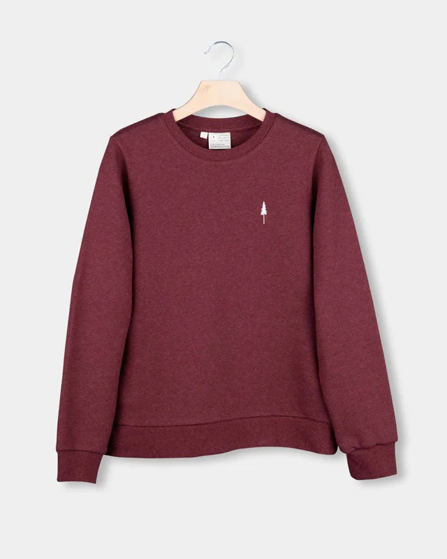 Men's Metallic - Trimmed Pullover in Silver for a Glamorous Party OutfitTreeSweater Women Bordeaux Mel Men's Metallic - Trimmed Pullover in Silver for a Glamorous Party OutfitTreeSweater Women Bordeaux Mel