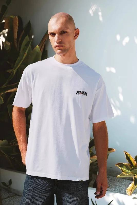 Men's distressed denim - look t - shirts with a rugged appealTrue White 100% Supima Cotton Oversized T-shirt