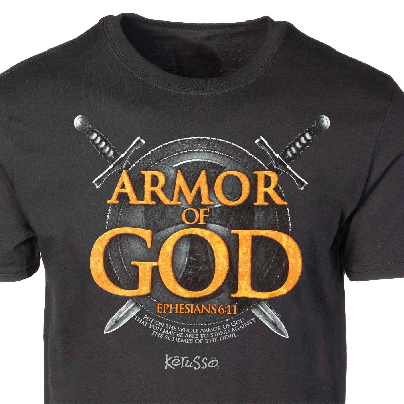 Men's mock - neck t - shirts with a modern and sleek styleArmor of God T-shirt