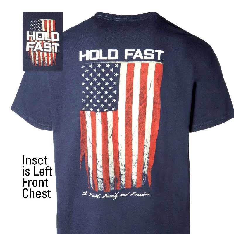 Men's polo t - shirts with a contrast collar for a preppy lookAntique Flag T-Shirt