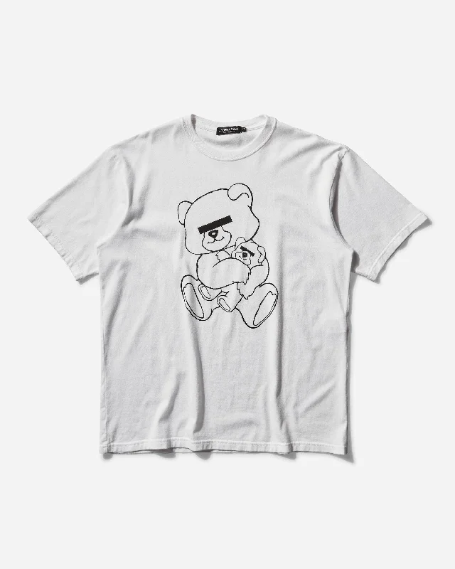 Men's plus - size pocket t - shirts with a classic lookMen's Teddy Bear Signature T-Shirt White