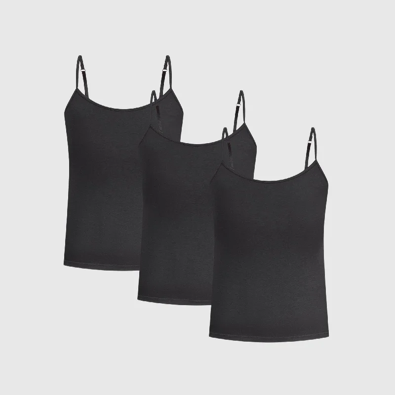 Men's mock - neck t - shirts with a modern and sleek styleModal Spaghetti Top 3er Pack