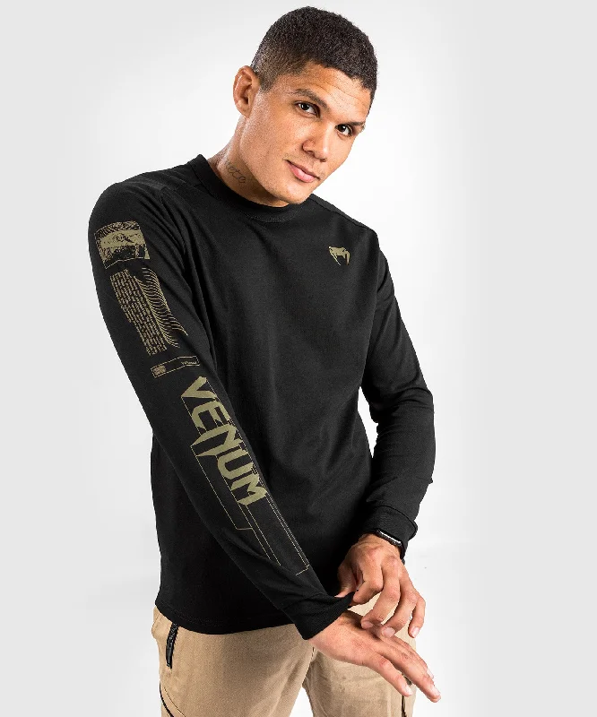 Men's plus - size pocket t - shirts with a classic lookVenum Fangs T-Shirt - Long Sleeves - Black
