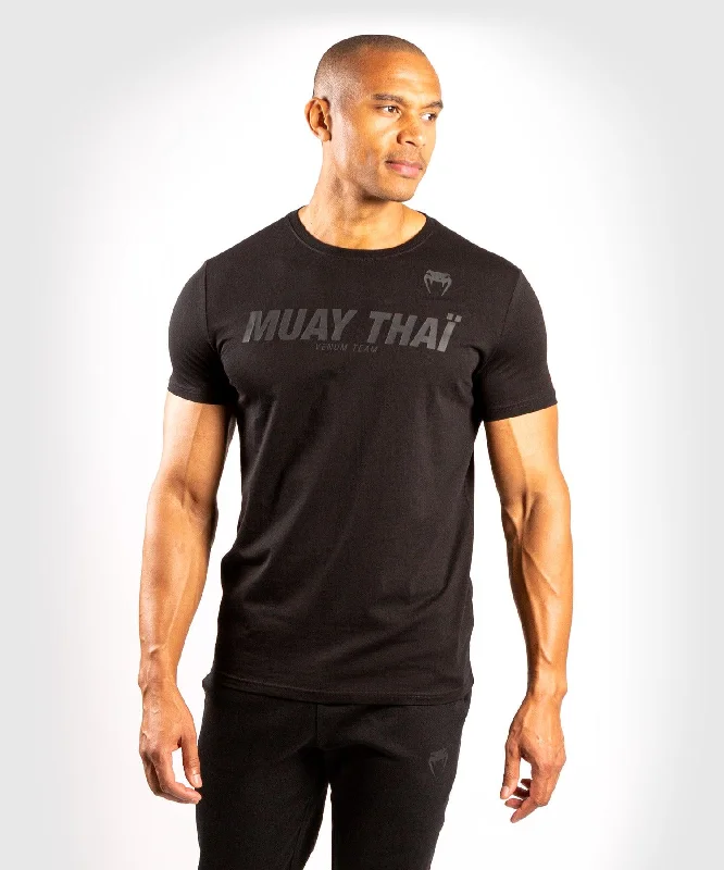 Men's ribbed t - shirts with a textured finish for added styleVenum Muay Thai VT T-shirt - Matte/Black
