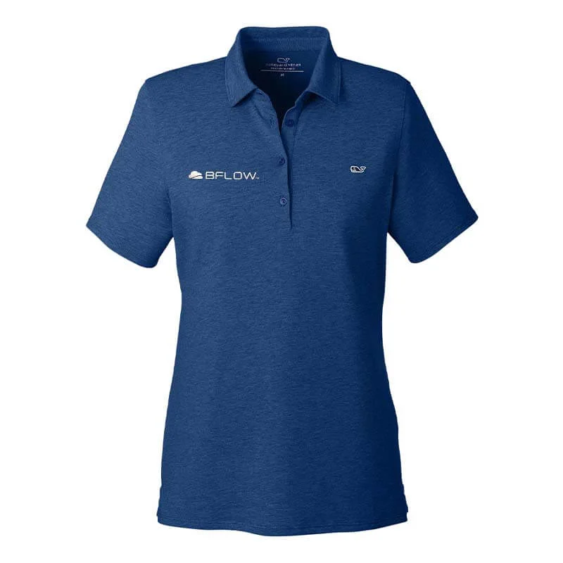 Men's two - tone stripe polo shirts with a preppy styleVineyard Vines Ladies' Edgarton Pique Polo Men's two - tone stripe polo shirts with a preppy styleVineyard Vines Ladies' Edgarton Pique Polo