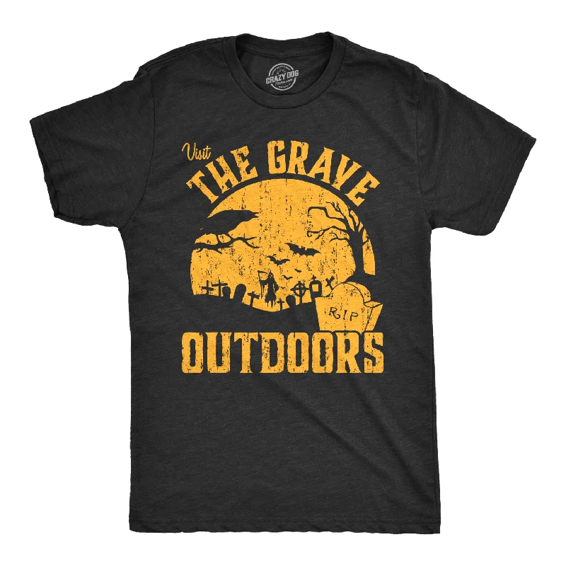 Men's UV - protection t - shirts for outdoor activities in the sunVisit The Grave Outdoors Men's T Shirt