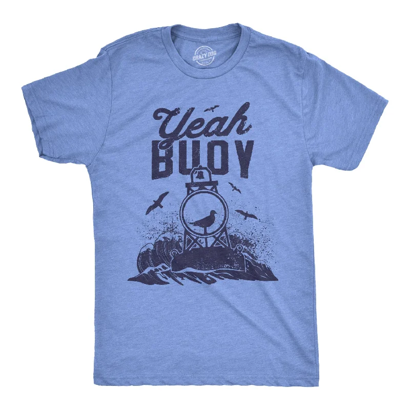 Men's long - sleeve henley t - shirts with button - down placketsYeah Buoy Men's T Shirt