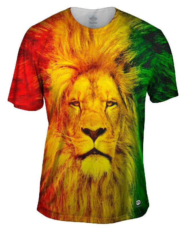 Men's smart - casual checkered t - shirts for semi - formal occasionsZion Lion King