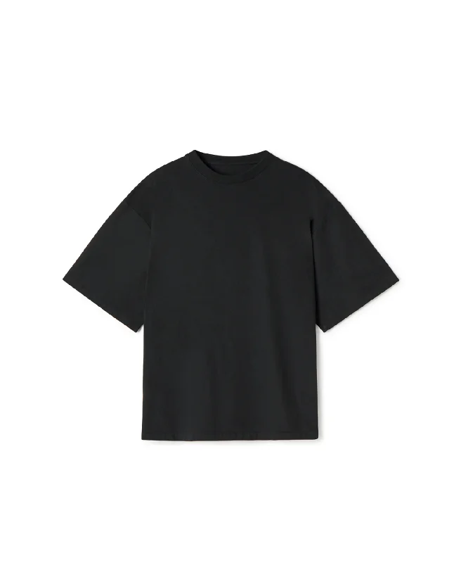 Men's smart - casual checkered t - shirts for semi - formal occasions300 GSM 'Jet Black' T-Shirt Men's smart - casual checkered t - shirts for semi - formal occasions300 GSM 'Jet Black' T-Shirt