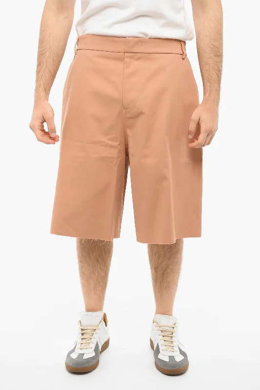 Men's Linen - Blend Shorts in White with a Button - Fly for a Crisp and Cool Summer Vibe424 4 Pockets Maxi Shorts with Belt Loops Men's Linen - Blend Shorts in White with a Button - Fly for a Crisp and Cool Summer Vibe424 4 Pockets Maxi Shorts with Belt Loops