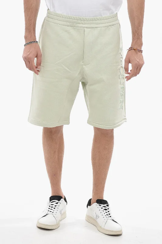 Men's Cargo Shorts with Multiple Pockets in Olive Green for Outdoor AdventuresAlexander McQueen Cotton Sweatpants with Embroidered Logo Men's Cargo Shorts with Multiple Pockets in Olive Green for Outdoor AdventuresAlexander McQueen Cotton Sweatpants with Embroidered Logo