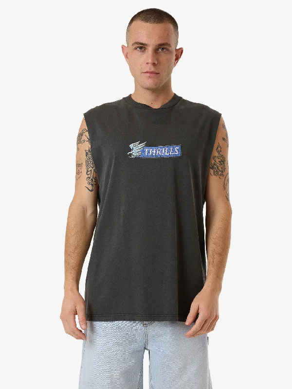 UV protection men's tank topsAllegiance Merch Fit Muscle Tee - Merch Black