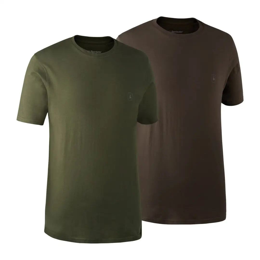 Men's UV - protection t - shirts for outdoor activities in the sunDeerhunter T-Shirt 2-Pack