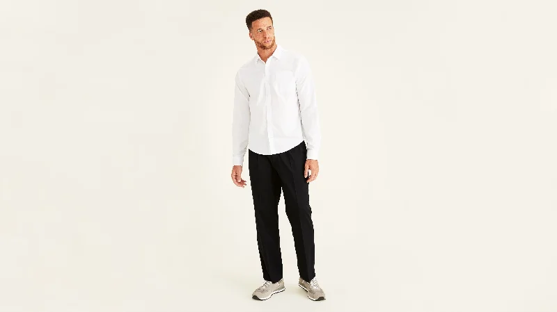 Plus Size Men's Elastic - Waist Denim Shorts in Dark Wash for a Comfortable and Stylish OptionEasy Khakis, Pleated, Classic Fit (Big and Tall) Plus Size Men's Elastic - Waist Denim Shorts in Dark Wash for a Comfortable and Stylish OptionEasy Khakis, Pleated, Classic Fit (Big and Tall)